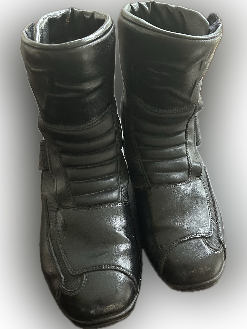 Alpinestars Men's Black Leather Motorcycle Riding Boots